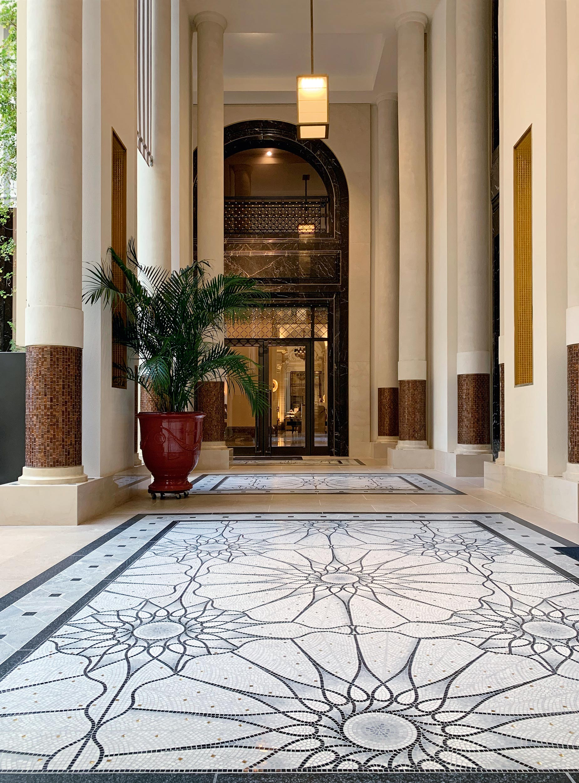 Rivestimento, facciata, vetrina, negozio, galleria, Noir Saint Laurent, Hotel De Paris, Montecarlo